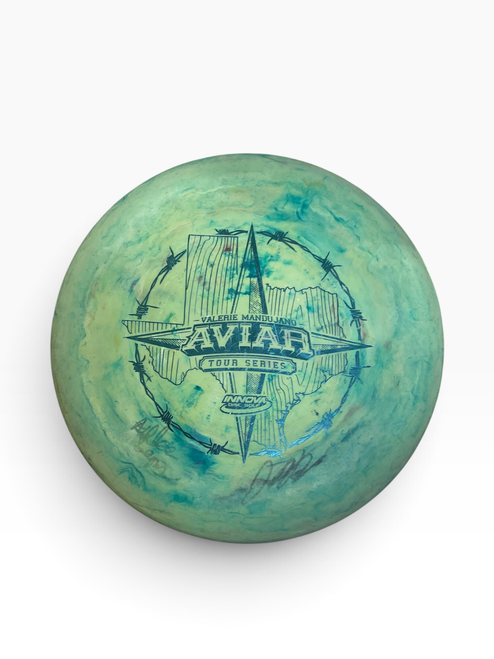 Vist Large View of Product Image Which is Used Innova PRO AVIAR Disc Golf Putter Green 175g