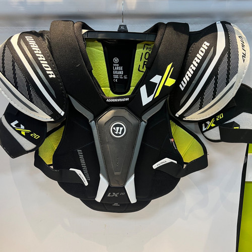 Vist Large View of Product Image Which is Used Warrior Mens Hockey Pads LG