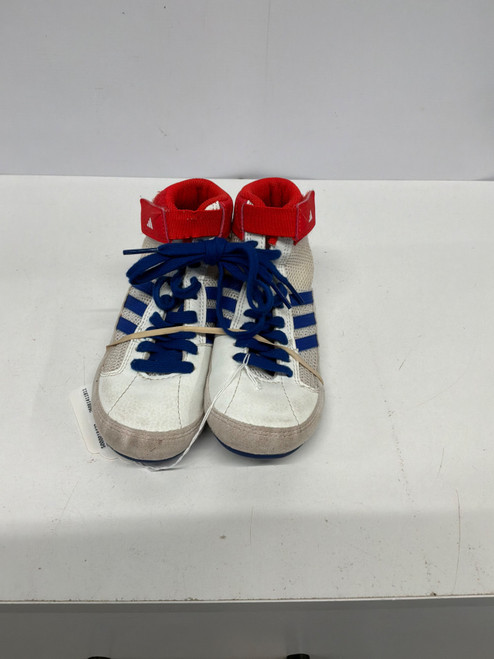 Vist Large View of Product Image Which is Used Adidas Wrestling Shoes White Youth 13.0