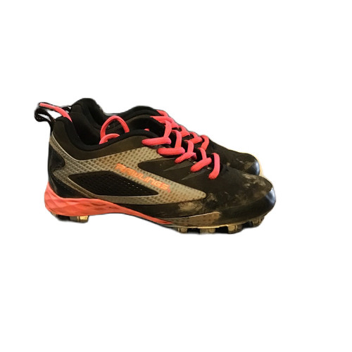 Vist Large View of Product Image Which is Used Rawlings 4322-GL6 BB/SB Cleats Black Youth 13.5