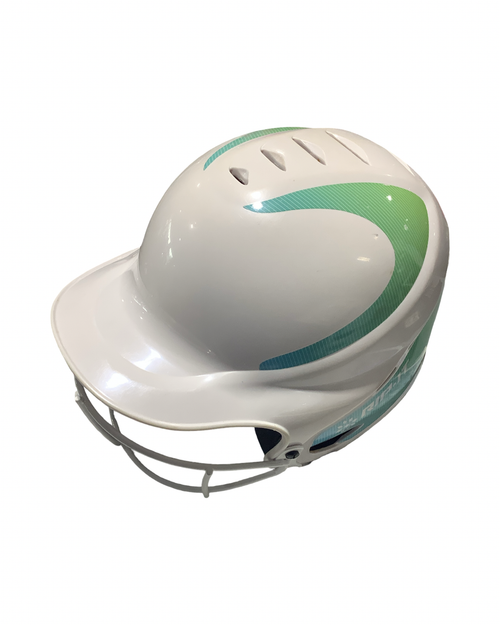 Vist Large View of Product Image Which is Used RIP-IT HELMET Batting Helmet w/Mask White M/L