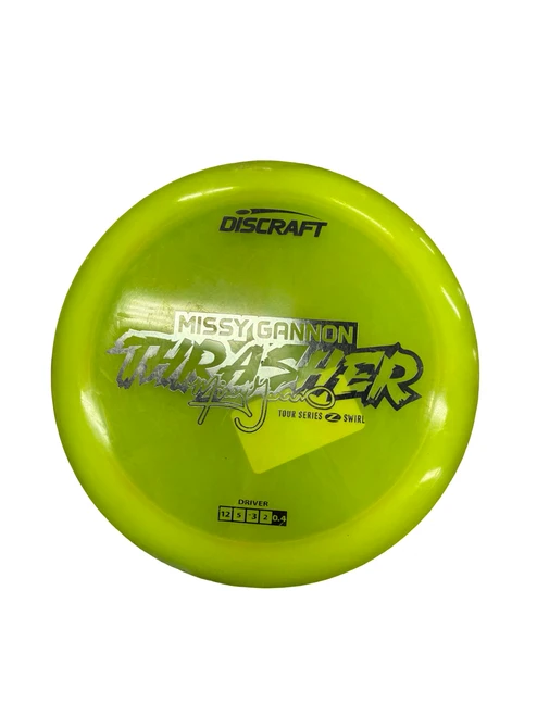 Vist Large View of Product Image Which is Used Discraft THRASHER Disc Golf Driver Yellow