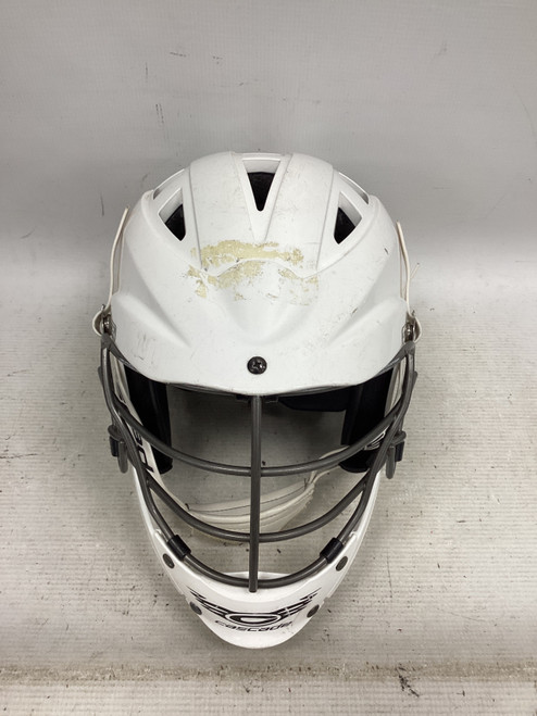 Vist Large View of Product Image Which is Used Cascade CS-R Lacrosse Helmet White One Size
