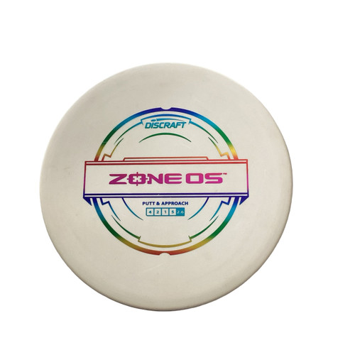 Vist Large View of Product Image Which is Used Discraft ZONE OS Disc Golf Putter White
