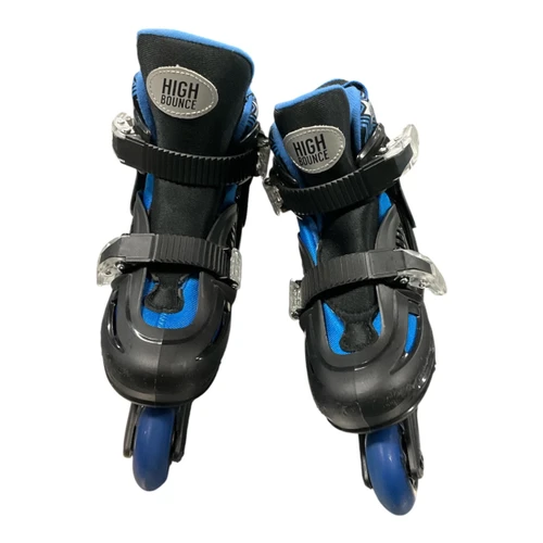 Vist Large View of Product Image Which is Used HIGH BOUNCE ADJ 12-1 Junior Rec Fitness Skates Black Adjustable