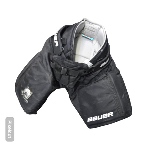 Vist Large View of Product Image Which is Used Bauer PRODIGY YOUTH GOALIE PANTS Youth Goalie Pant Black S/M