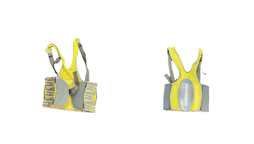 Vist Large View of Product Image Which is Used Warrior WARRIOR RIB PADS Lacrosse Rib Pads Grey XL