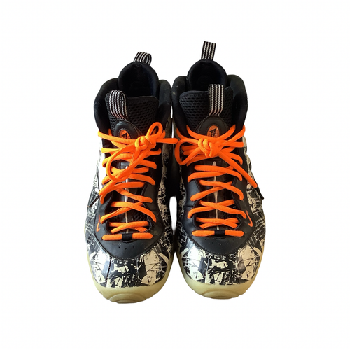 Vist Large View of Product Image Which is Used Nike LITTLE POSITE Basketball Shoes Y White Youth 07.0