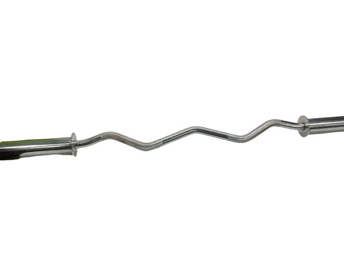 Vist Large View of Product Image Which is Used Exercise Olympic Curl Bar 48"