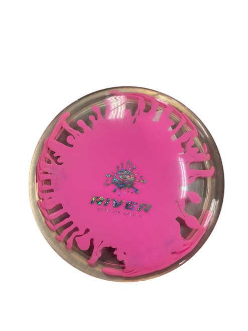 Vist Large View of Product Image Which is Used Latitude 64 OPTO-ICE RIVER Disc Golf Driver Pink 175g