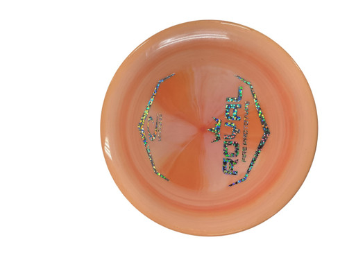 Vist Large View of Product Image Which is Used Latitude 64 ROYAL FIRE PROTOTYPE Disc Golf Mid Range Orange 179g