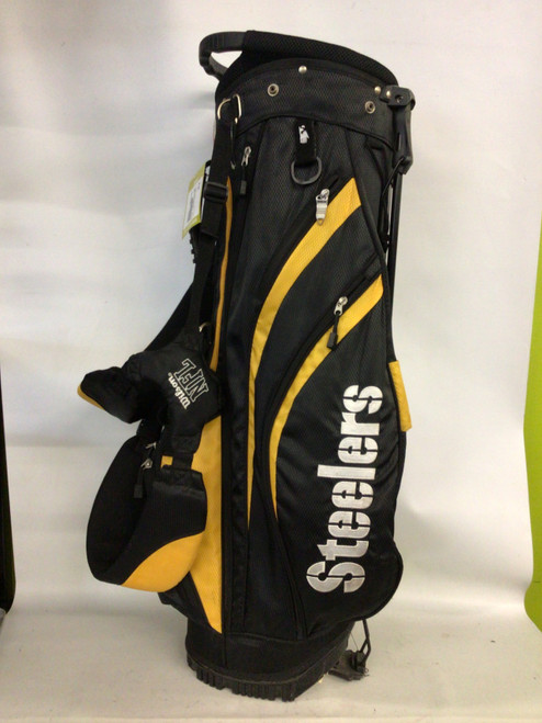 Vist Large View of Product Image Which is Used Wilson STEELERS STAND BAG Mens Stand Bag Black