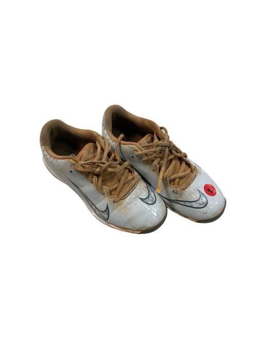 Vist Large View of Product Image Which is Used Nike DIAMOND FAST FLEX CLEAT BB/SB Cleats White Junior 02