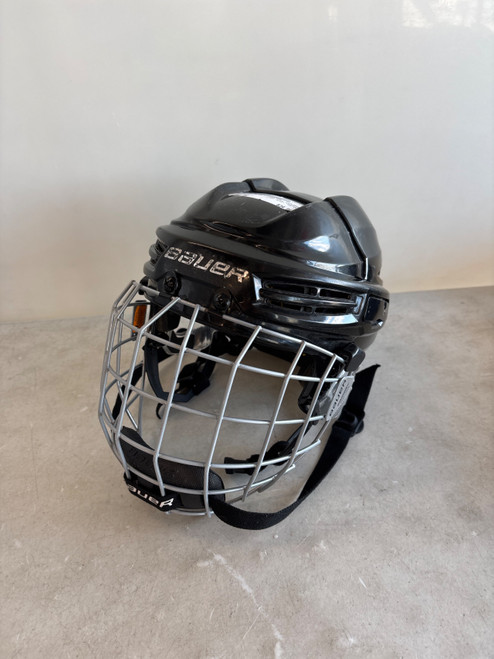 Vist Large View of Product Image Which is Used Bauer REAKT 100 YTH Helmet Cage Combo Black XS