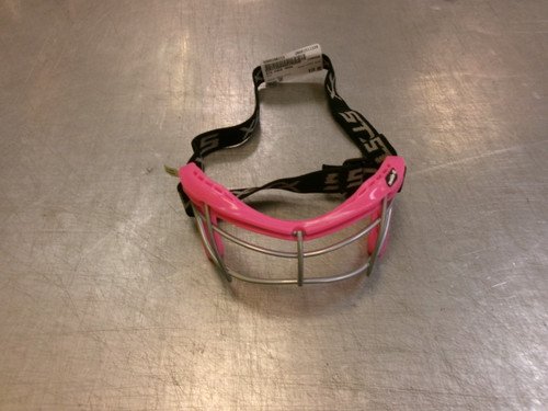Vist Large View of Product Image Which is Used STX FACE MASK Lacrosse Facial Protect Neon Pink SM