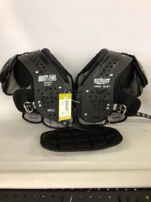 Vist Large View of Product Image Which is Used Schutt FLEX 4.0 FB Shoulder Pads Black LG