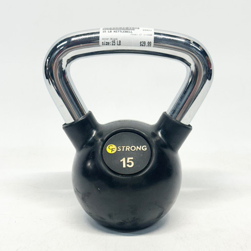 Vist Large View of Product Image Which is Used CF STRONG Kettle Dumbbell (Each) Black 15 lb