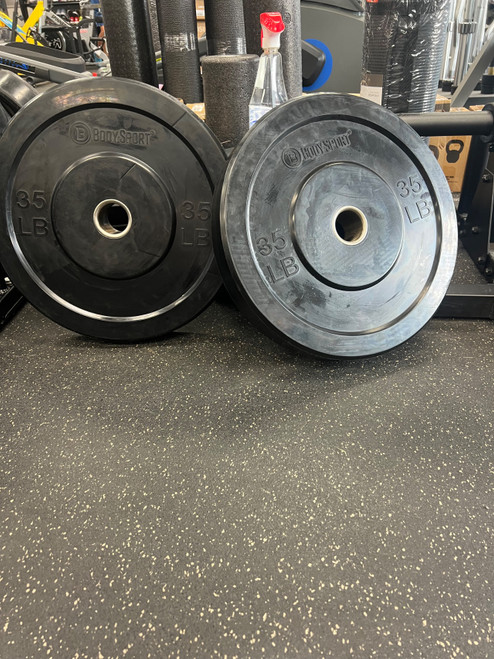 Vist Large View of Product Image Which is Used BodySport 35-LB BODYSPORT OLYMPIC PLATE PAIR Olympic Plate (Pair) 