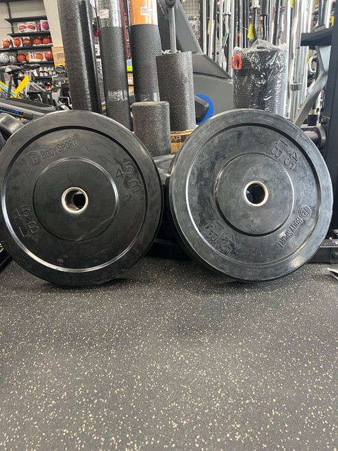 Vist Large View of Product Image Which is Used BodySport 45-LB BODYSPORT OLYMPIC PLATE PAIR Olympic Plate (Pair) 