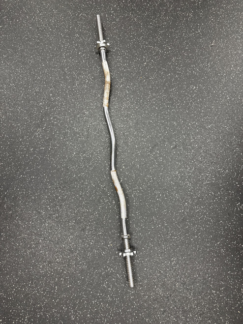 Vist Large View of Product Image Which is Used STANDARD CURL BAR W/SPINLOCKS Curl Bar 48"