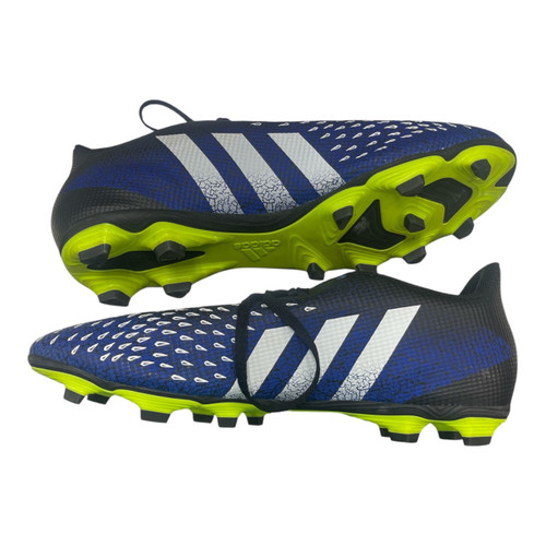 Vist Large View of Product Image Which is Used Adidas Soccer Cleats Navy Blue Senior 11
