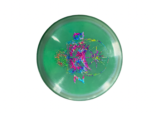Vist Large View of Product Image Which is Used BLACK ZOMBIE BERZERKER Disc Golf Driver Green
