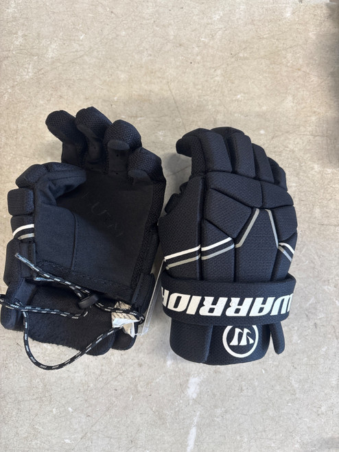 Vist Large View of Product Image Which is Used Warrior BURN Lacrosse Gloves Junior Black SM