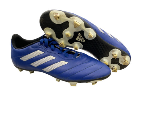 Vist Large View of Product Image Which is Used Adidas Soccer Cleats Royal Blue Senior 5