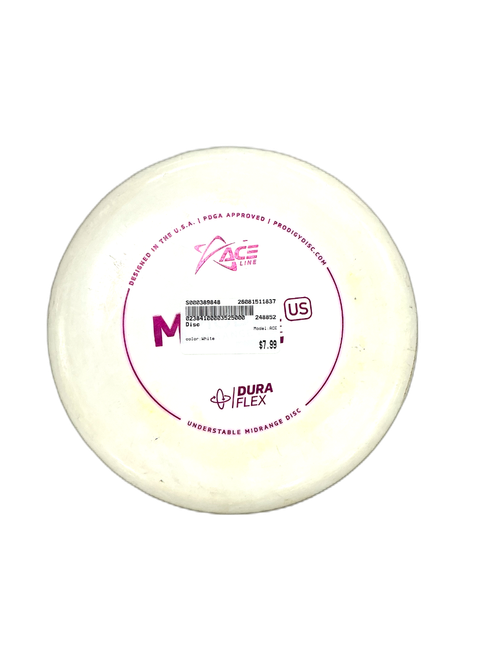 Vist Large View of Product Image Which is Used ACE Disc Golf Mid Range White