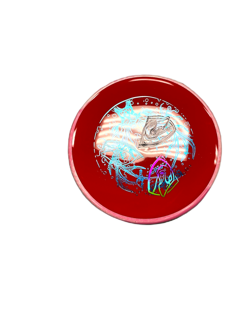Vist Large View of Product Image Which is Used ICE BOWL Disc Golf Driver Red