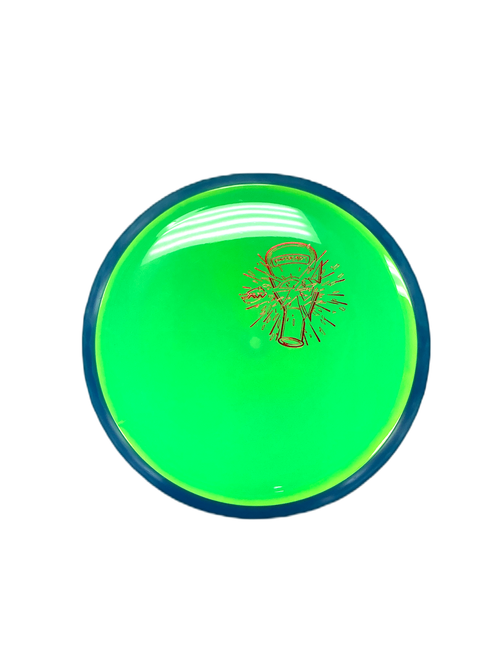 Vist Large View of Product Image Which is Used LAB Disc Golf Driver Neon Green