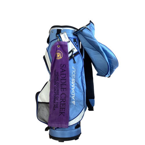 Vist Large View of Product Image Which is Used Adams Golf Womens Cart Bag Carolina Blue