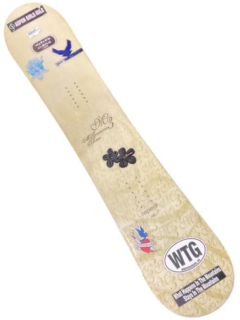 Vist Large View of Product Image Which is Used MILLENIUM THREE REPEAT Womens Snowboard Only Tan 140 cm