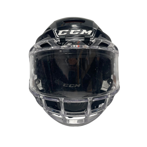 Vist Large View of Product Image Which is Used CCM TACKS 710 Helmet Cage Combo Black SM