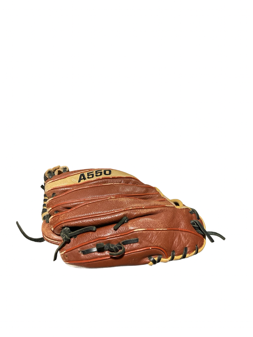 Vist Large View of Product Image Which is Used Wilson A450 BB/SB Glove RH Throw Brown 11"