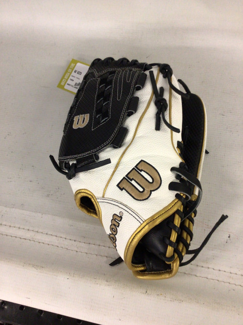 Vist Large View of Product Image Which is Used Wilson A2000 BB/SB Glove RH Throw White 12 1/2"