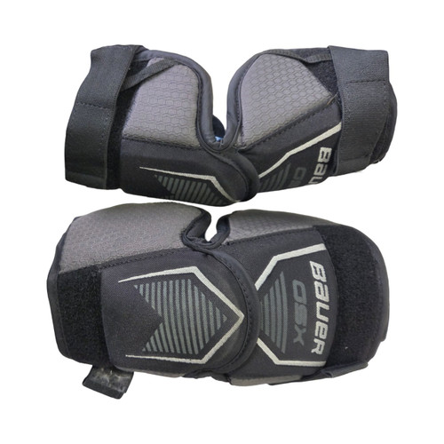 Vist Large View of Product Image Which is Used Bauer GSX GOALIE JR KNEE PADS Goalie Accessory
