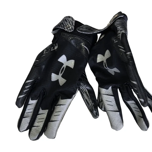 Vist Large View of Product Image Which is Used Under Armour RECEIVER GLOVES FB Gloves Black MD