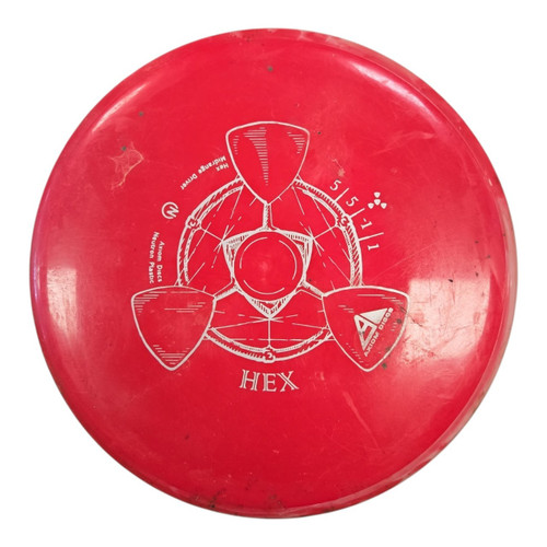 Vist Large View of Product Image Which is Used Axiom NEUTRON HEX Disc Golf Mid Range Red 170g
