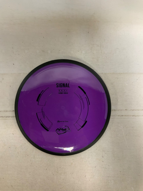 Vist Large View of Product Image Which is Used MVP SIGNAL NEUTRON Disc Golf Driver Purple 173g