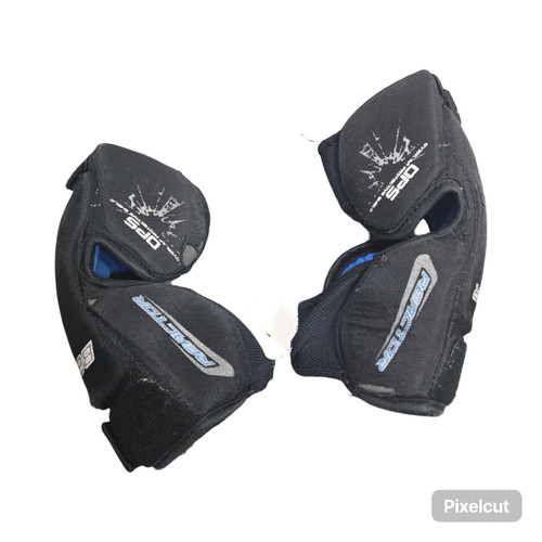 Vist Large View of Product Image Which is Used Bauer REACTOR KNEE PADS JR Goalie Accessory