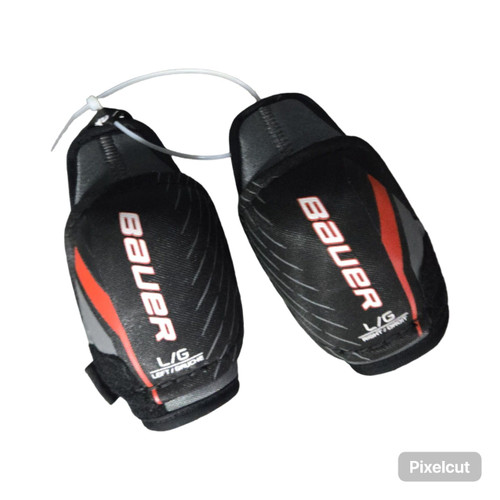 Vist Large View of Product Image Which is Used Bauer LIL SPORT ELBOW PADS YTH LG Youth Elbow Pads LG