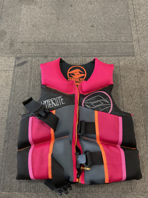 Vist Large View of Product Image Which is Used Hyperlite Youth PFD Pink Youth 50-90