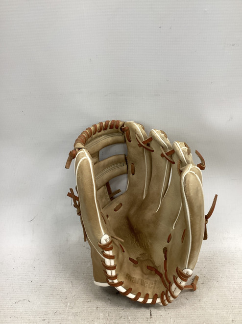 Vist Large View of Product Image Which is Used Marucci ACADIA SERIES BB/SB Glove RH Throw Tan 12"