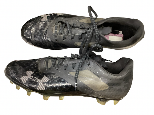 Vist Large View of Product Image Which is Used Under Armour Adult FB Cleats Black Senior 10