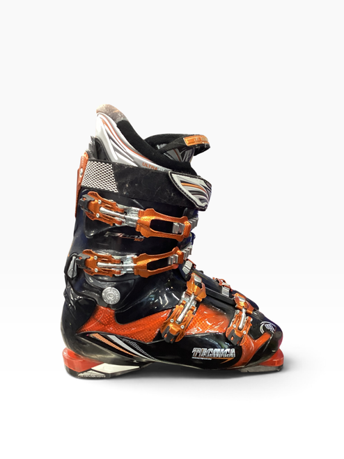 Vist Large View of Product Image Which is Used Tecnica PHNX 90 SZ 29.5 Mens DH Ski Boot Black And Orange 295 MP - M11.5