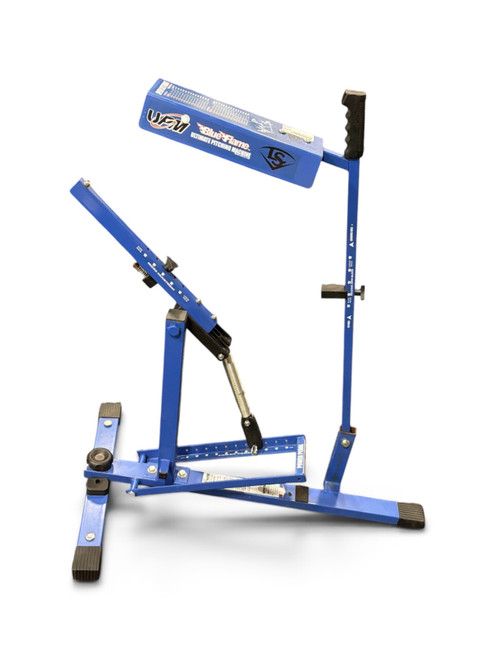 Vist Large View of Product Image Which is Used Louisville Slugger BLUE FLAME BB/SB Pitching Machine