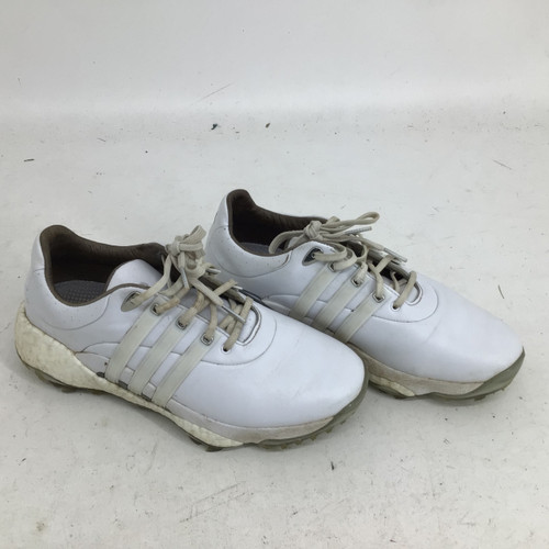 Vist Large View of Product Image Which is Used Adidas BOOST 6 SPIKE SR 7 GOLF SHOES Mens Golf Shoes White Senior 7