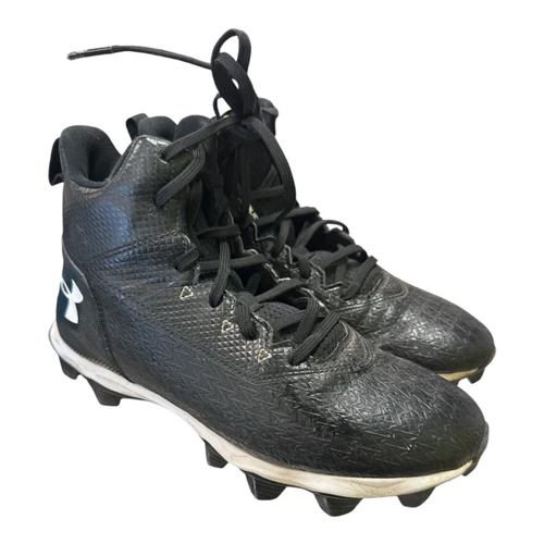 Vist Large View of Product Image Which is Used Under Armour 4201629026 Youth FB Cleats Black Youth 06.0