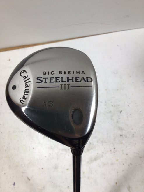 Vist Large View of Product Image Which is Used Callaway BIG BERTHA STEELHEAD III Mens Fairway Wood RH 3 Wood